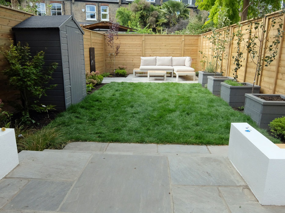 View of the garden
